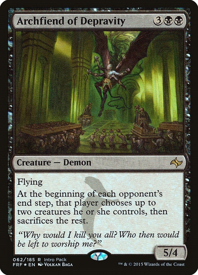 Image for Archfiend of Depravity (Unique and Miscellaneous Promos) (62) - Magic: The Gathering