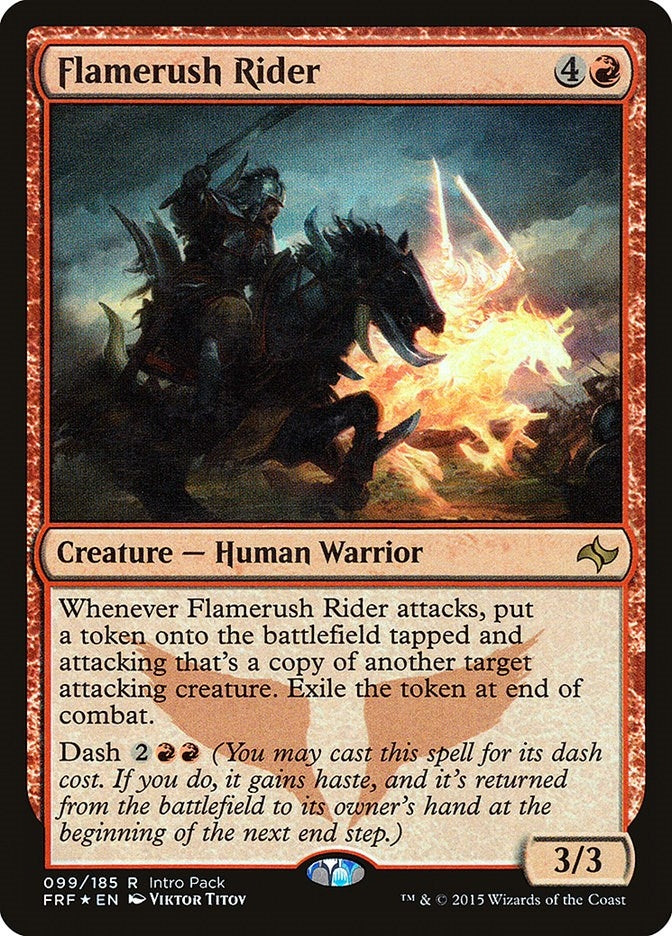 Image for Flamerush Rider (Unique and Miscellaneous Promos) (99) - Magic: The Gathering
