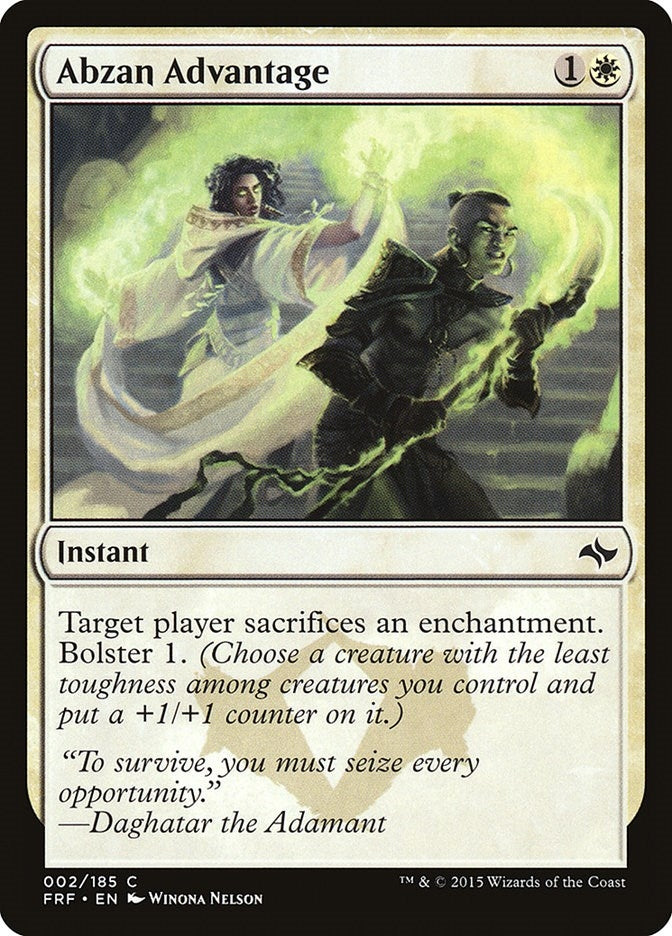 Image for Abzan Advantage (Fate Reforged) (2) - Magic: The Gathering