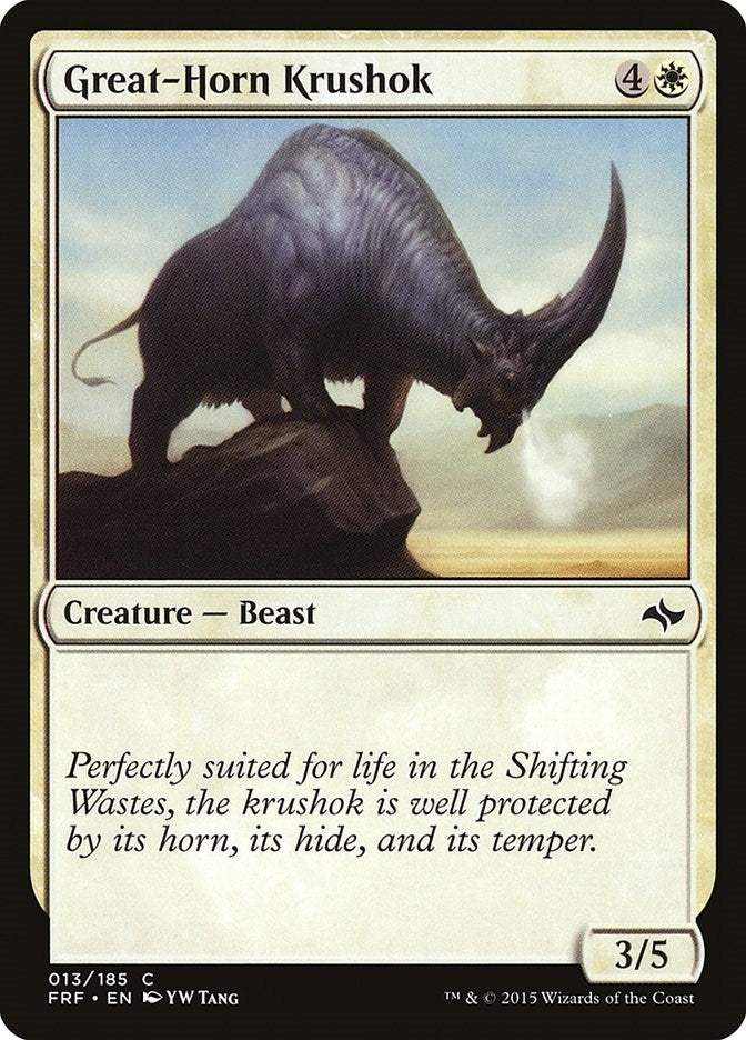 Image for Great-Horn Krushok (Fate Reforged) (13) - Magic: The Gathering