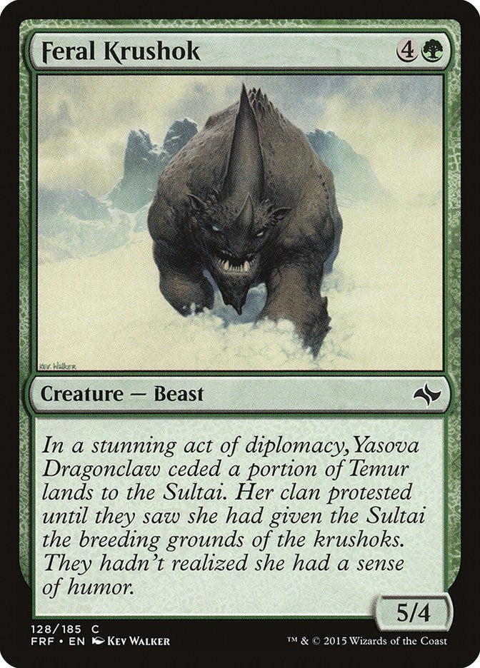 Image for Feral Krushok (Fate Reforged) (128) - Magic: The Gathering