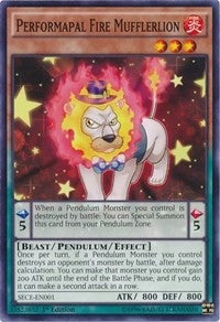 Image for Performapal Fire Mufflerlion (Secrets of Eternity) (SECE-EN001) - YuGiOh