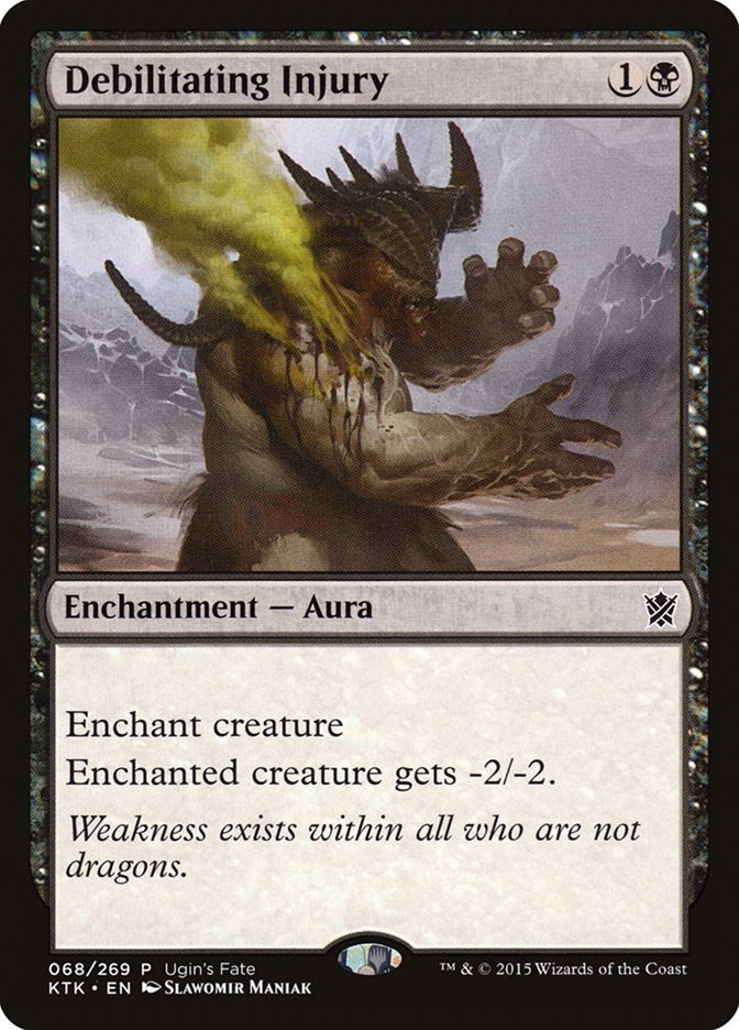 Image for Debilitating Injury (Ugin's Fate Promos) (68) - Magic: The Gathering