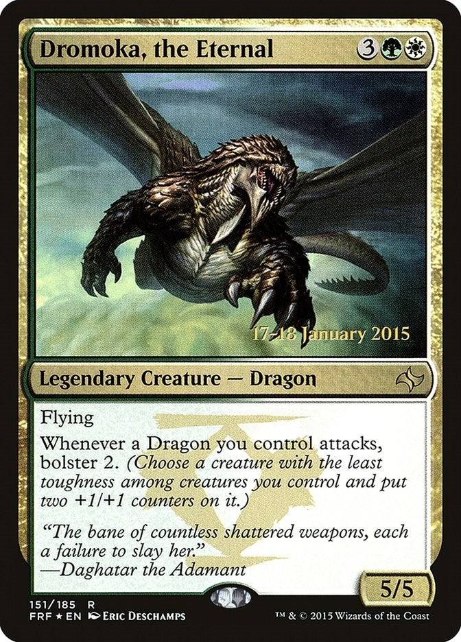 Image for Dromoka, the Eternal (Prerelease Cards) (151) - Magic: The Gathering