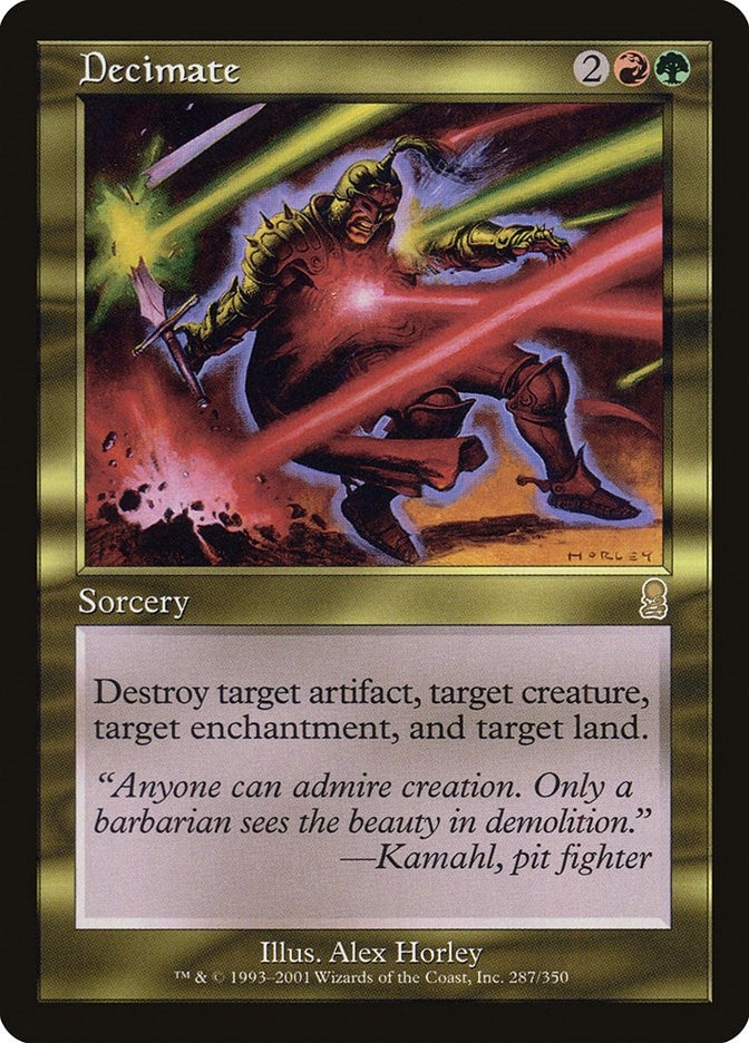 Image for Decimate (Odyssey) (287) - Magic: The Gathering