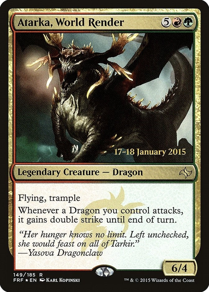 Image for Atarka, World Render (Prerelease Cards) (149) - Magic: The Gathering