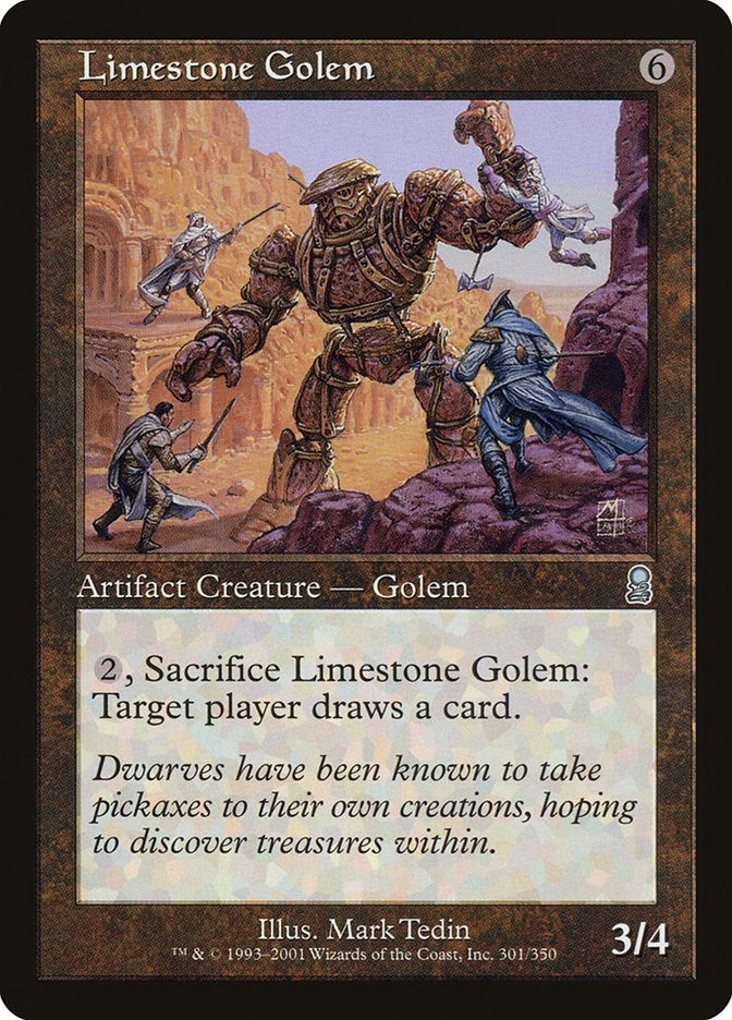 Image for Limestone Golem (Odyssey) (301) - Magic: The Gathering