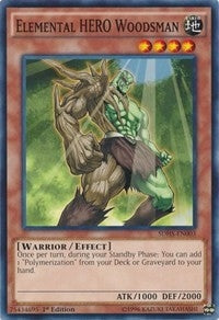 Image for Elemental HERO Woodsman (Structure Deck: HERO Strike) (SDHS-EN003) - YuGiOh