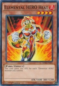 Image for Elemental HERO Heat (Structure Deck: HERO Strike) (SDHS-EN005) - YuGiOh