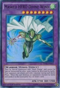 Image for Masked HERO Divine Wind (Structure Deck: HERO Strike) (SDHS-EN043) - YuGiOh