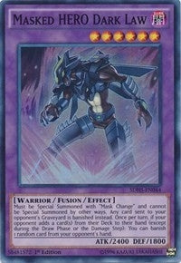Image for Masked HERO Dark Law (Structure Deck: HERO Strike) (SDHS-EN044) - YuGiOh