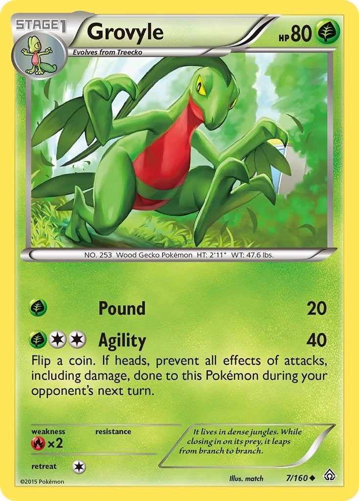 Image for Grovyle (XY - Primal Clash) (7/160) - Pokemon