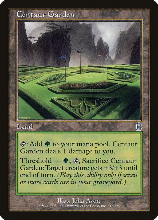 Image for Centaur Garden (Odyssey) (316) - Magic: The Gathering