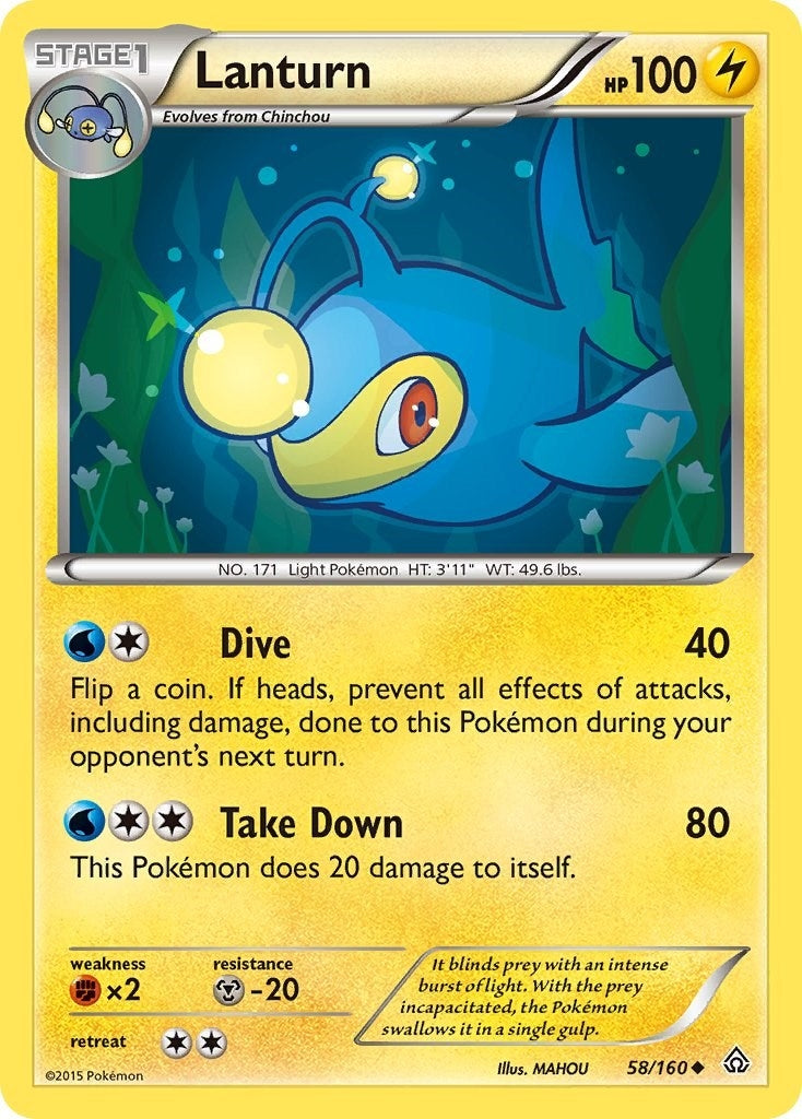 Image for Lanturn (XY - Primal Clash) (58/160) - Pokemon