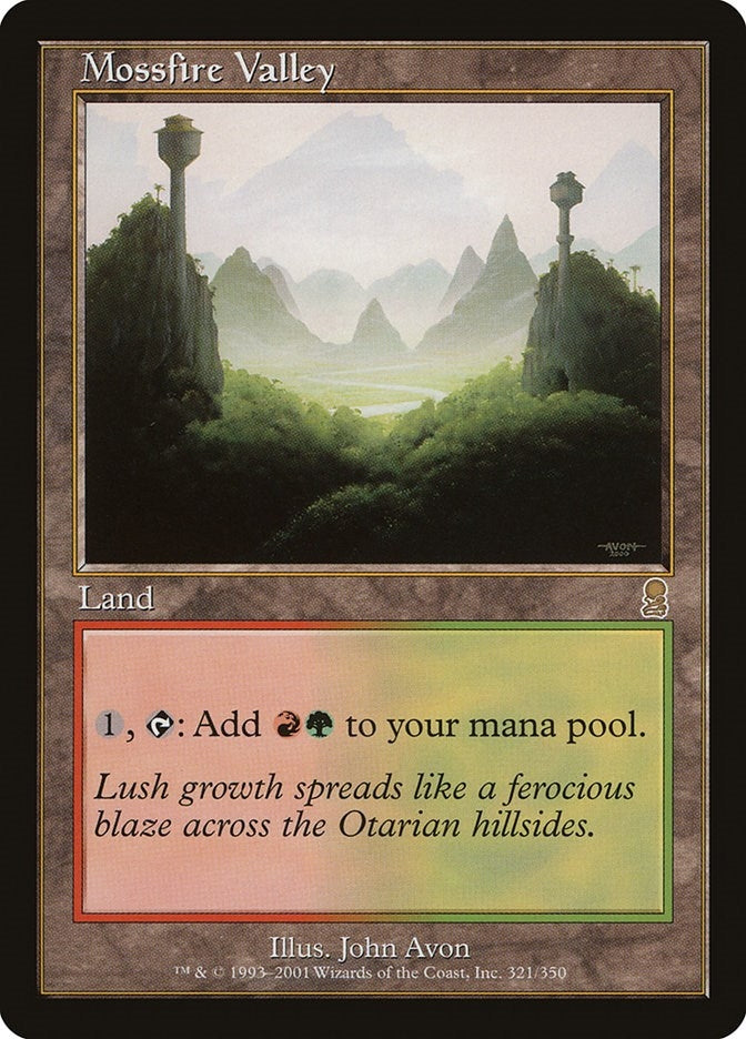 Image for Mossfire Valley (Odyssey) (321) - Magic: The Gathering