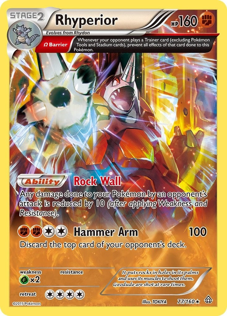 Image for Rhyperior (Omega) (XY - Primal Clash) (77/160) - Pokemon