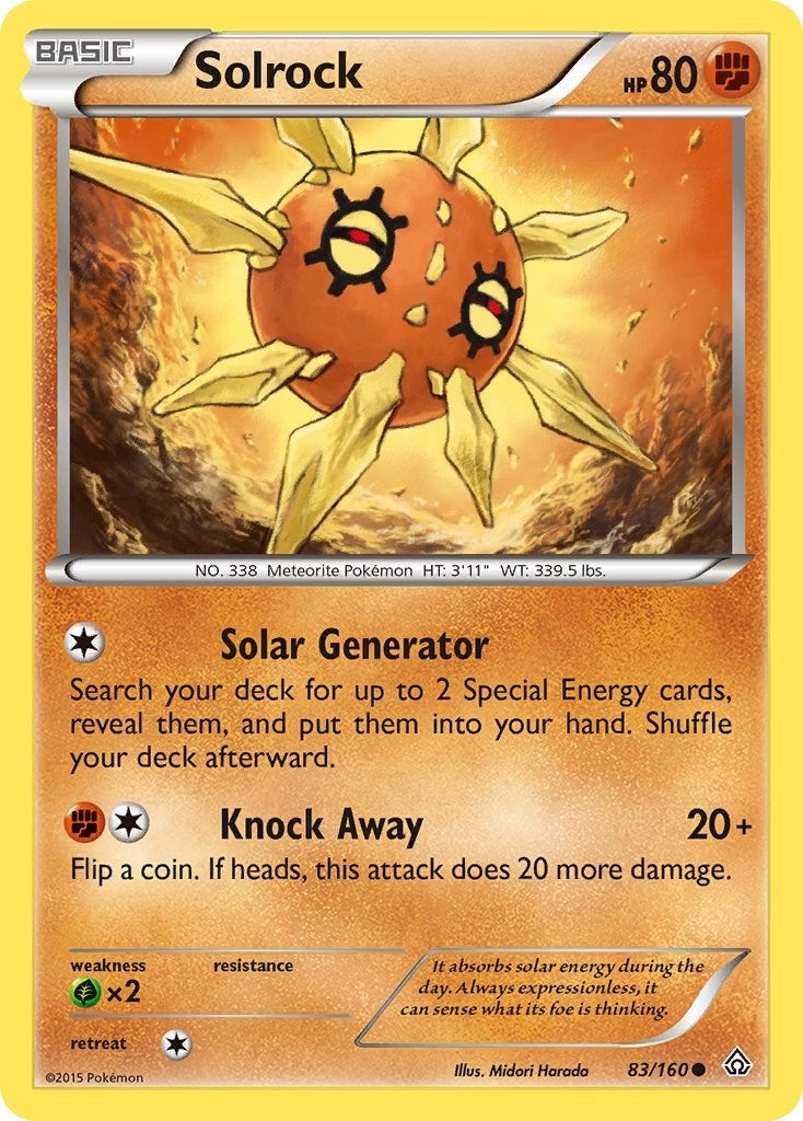 Image for Solrock (XY - Primal Clash) (83/160) - Pokemon