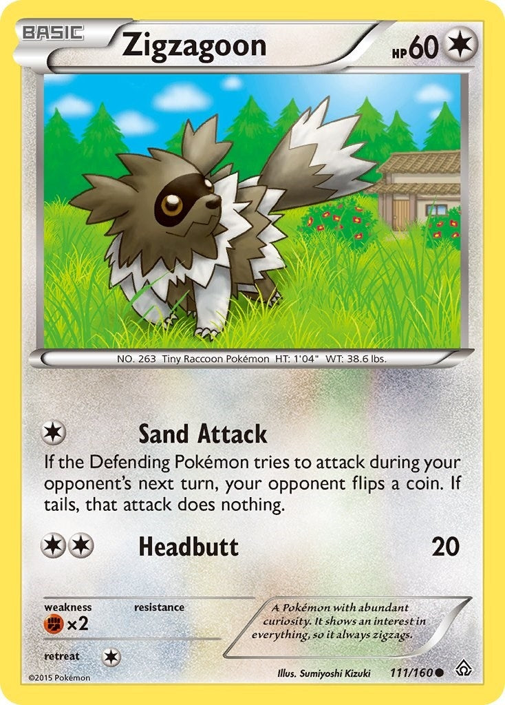 Image for Zigzagoon (XY - Primal Clash) (111/160) - Pokemon
