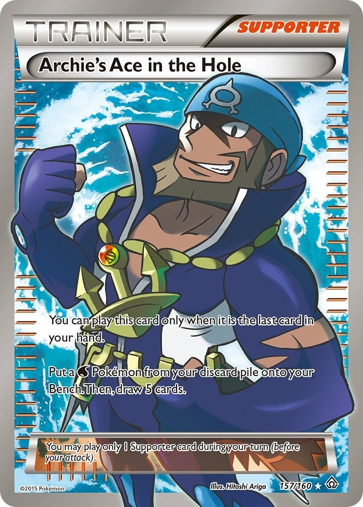 Image for Archie's Ace in the Hole (157 Full Art) (XY - Primal Clash) (157/160) - Pokemon