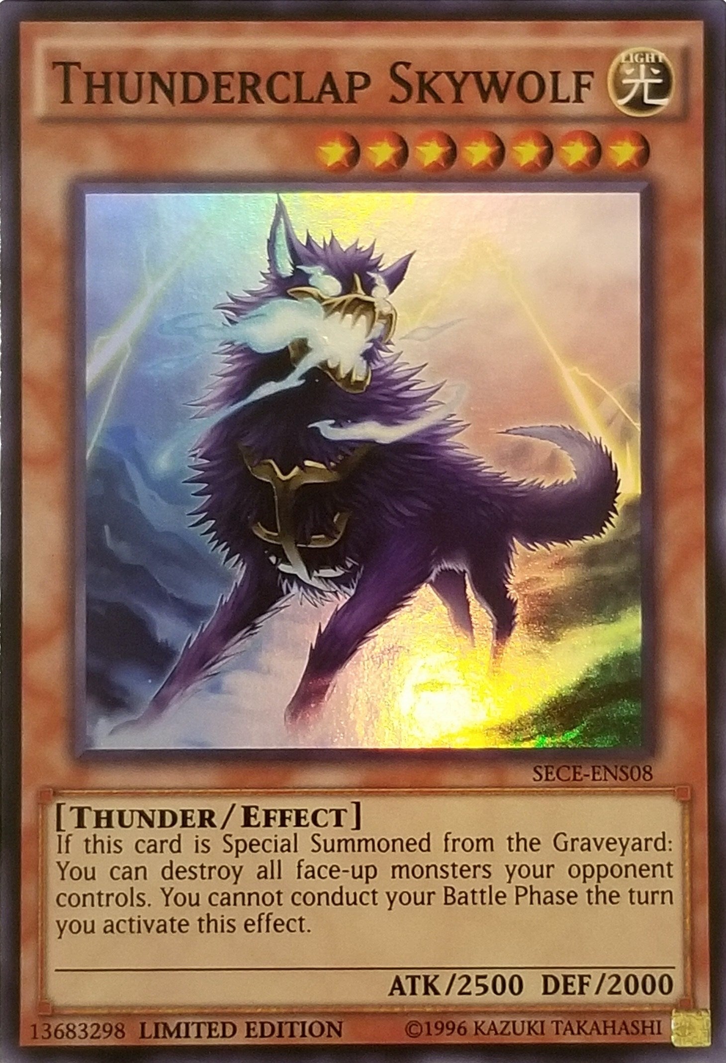 Image for Thunderclap Skywolf (SE) (Secrets of Eternity) (SECE-ENS08) - YuGiOh