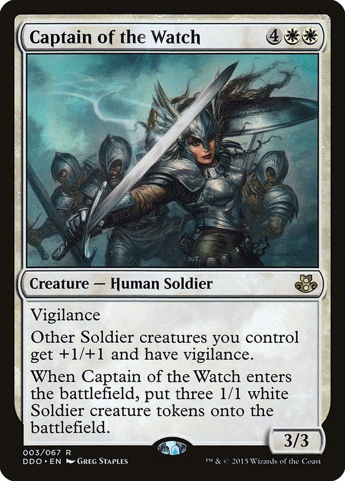 Image for Captain of the Watch (Duel Decks: Elspeth vs. Kiora) (3) - Magic: The Gathering