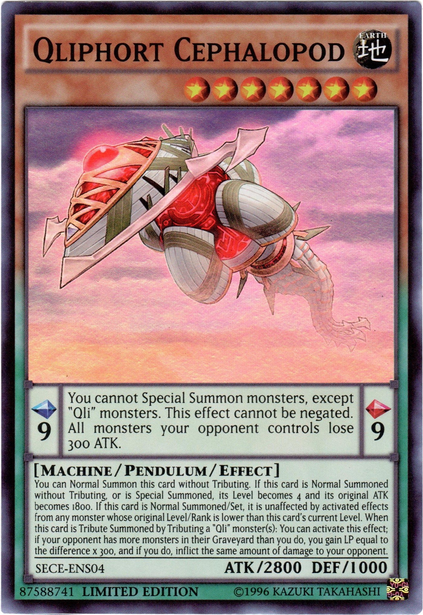 Image for Qliphort Cephalopod (SE) (Secrets of Eternity) (SECE-ENS04) - YuGiOh