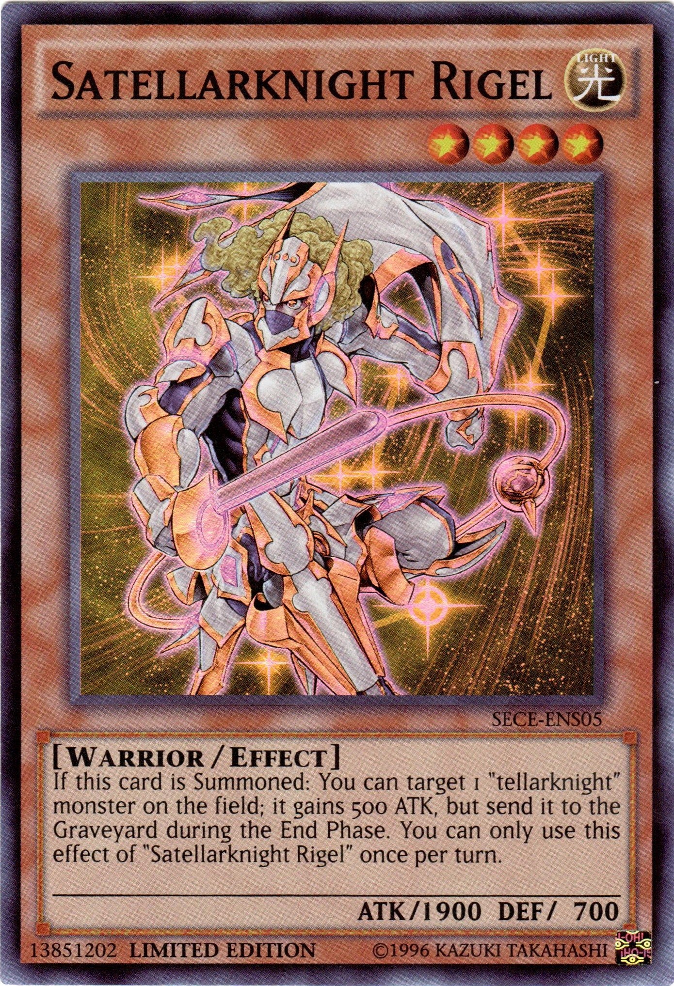 Image for Satellarknight Rigel (SE) (Secrets of Eternity) (SECE-ENS05) - YuGiOh