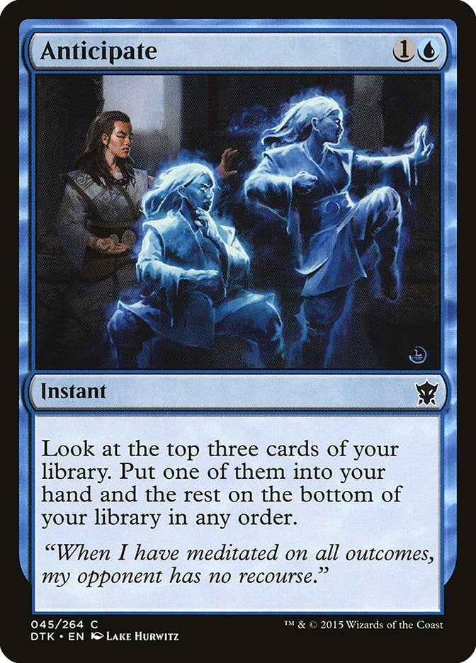 Image for Anticipate (Dragons of Tarkir) (45) - Magic: The Gathering