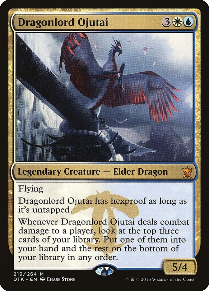 Image for Dragonlord Ojutai (Dragons of Tarkir) (219) - Magic: The Gathering