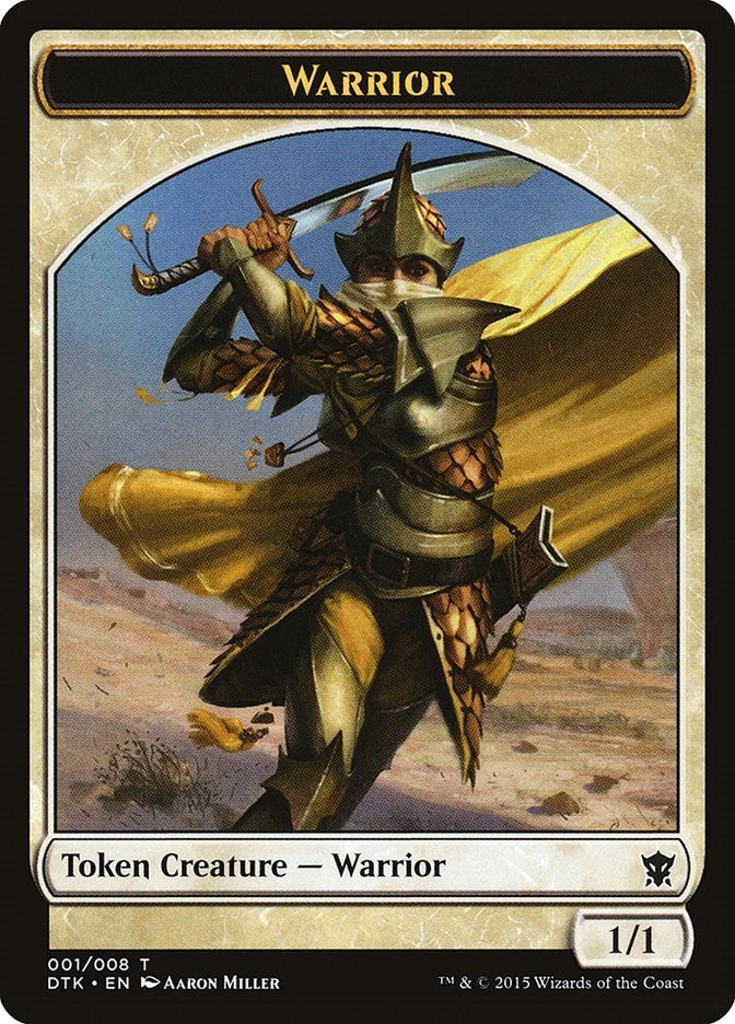 Image for Warrior Token (Dragons of Tarkir) (1) - Magic: The Gathering