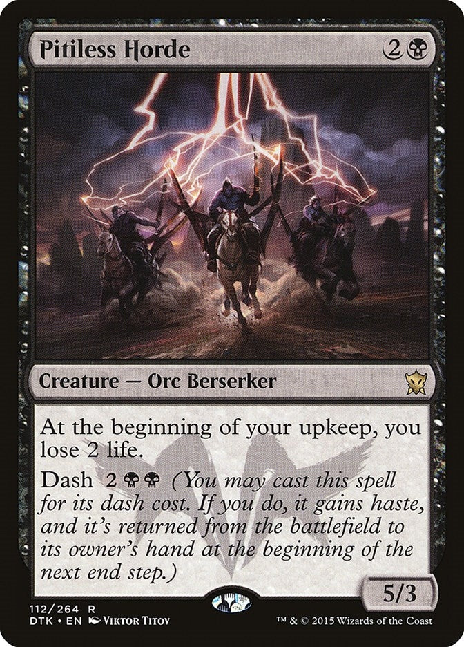Image for Pitiless Horde (Dragons of Tarkir) (112) - Magic: The Gathering