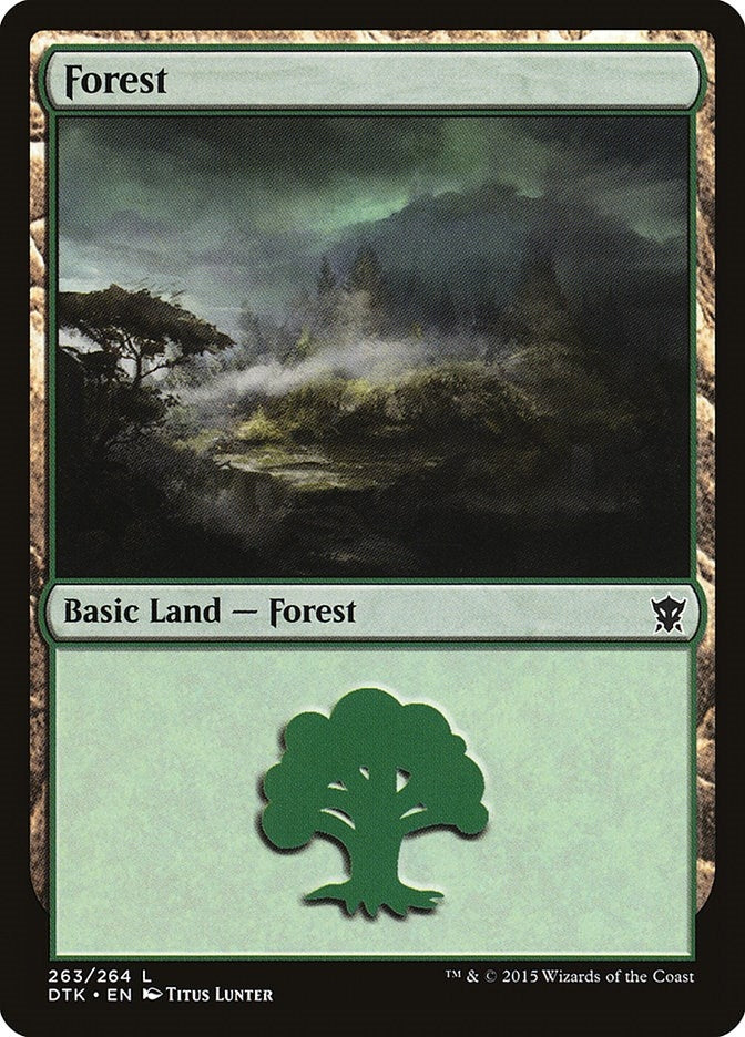 Image for Forest (263) (Dragons of Tarkir) (263) - Magic: The Gathering