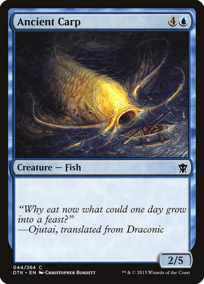 Image for Ancient Carp (Dragons of Tarkir) (44) - Magic: The Gathering