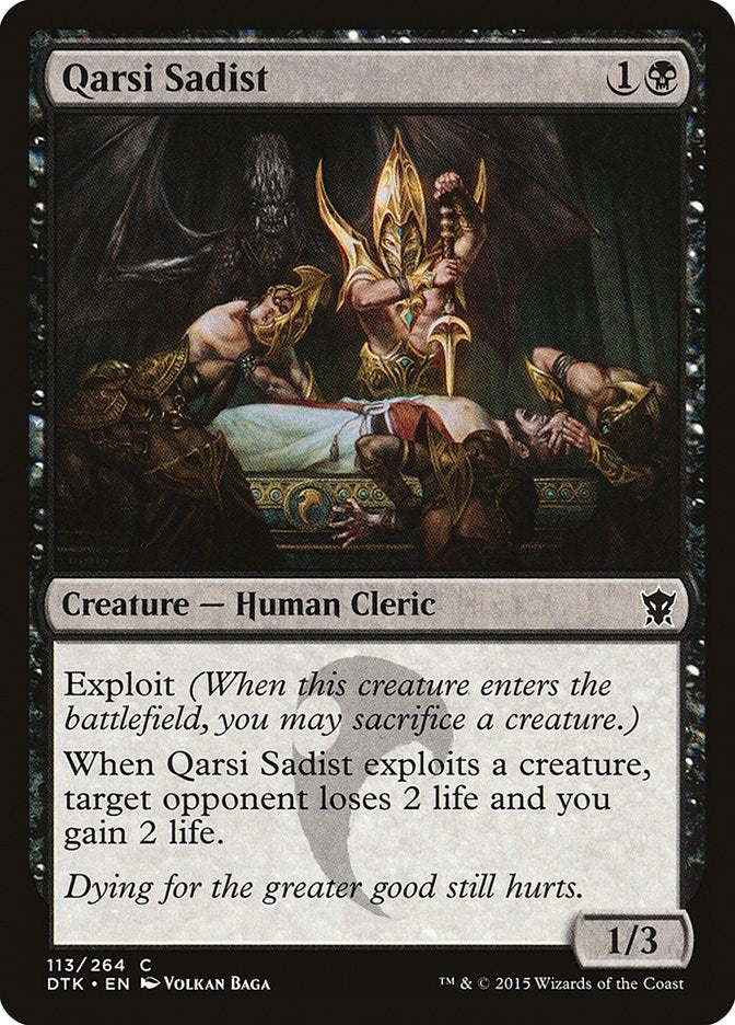 Image for Qarsi Sadist (Dragons of Tarkir) (113) - Magic: The Gathering