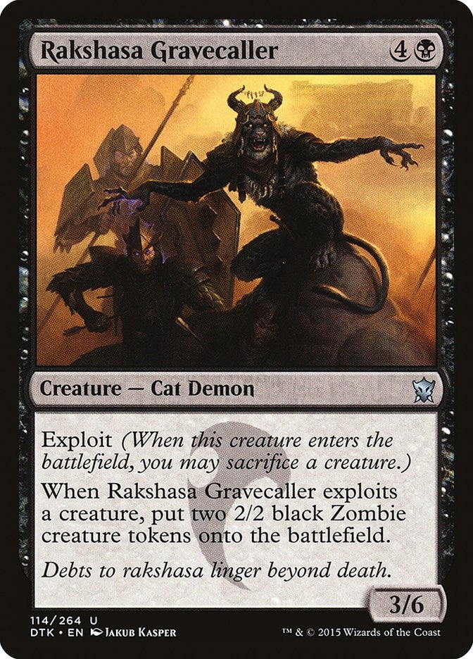 Image for Rakshasa Gravecaller (Dragons of Tarkir) (114) - Magic: The Gathering