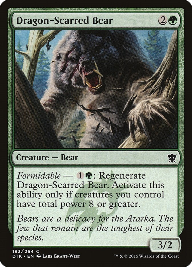 Image for Dragon-Scarred Bear (Dragons of Tarkir) (183) - Magic: The Gathering
