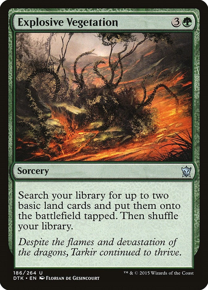 Image for Explosive Vegetation (Dragons of Tarkir) (186) - Magic: The Gathering