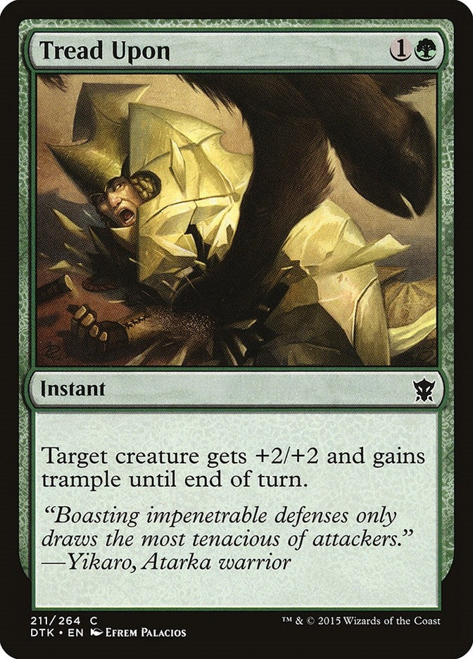 Image for Tread Upon (Dragons of Tarkir) (211) - Magic: The Gathering