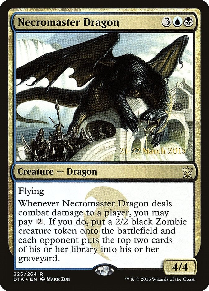Image for Necromaster Dragon (Prerelease Cards) (226) - Magic: The Gathering
