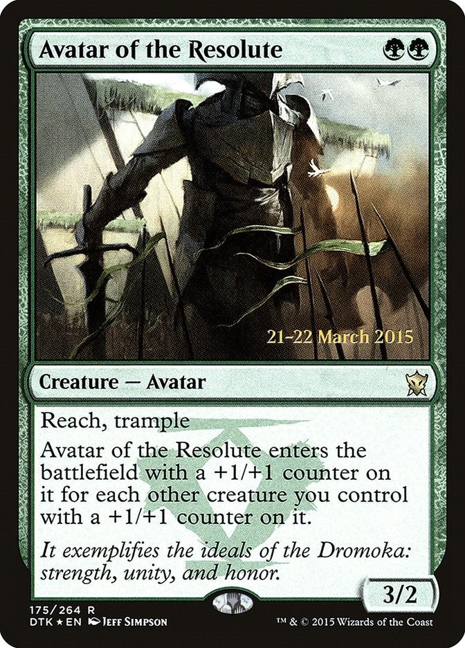 Image for Avatar of the Resolute (Prerelease Cards) (175) - Magic: The Gathering