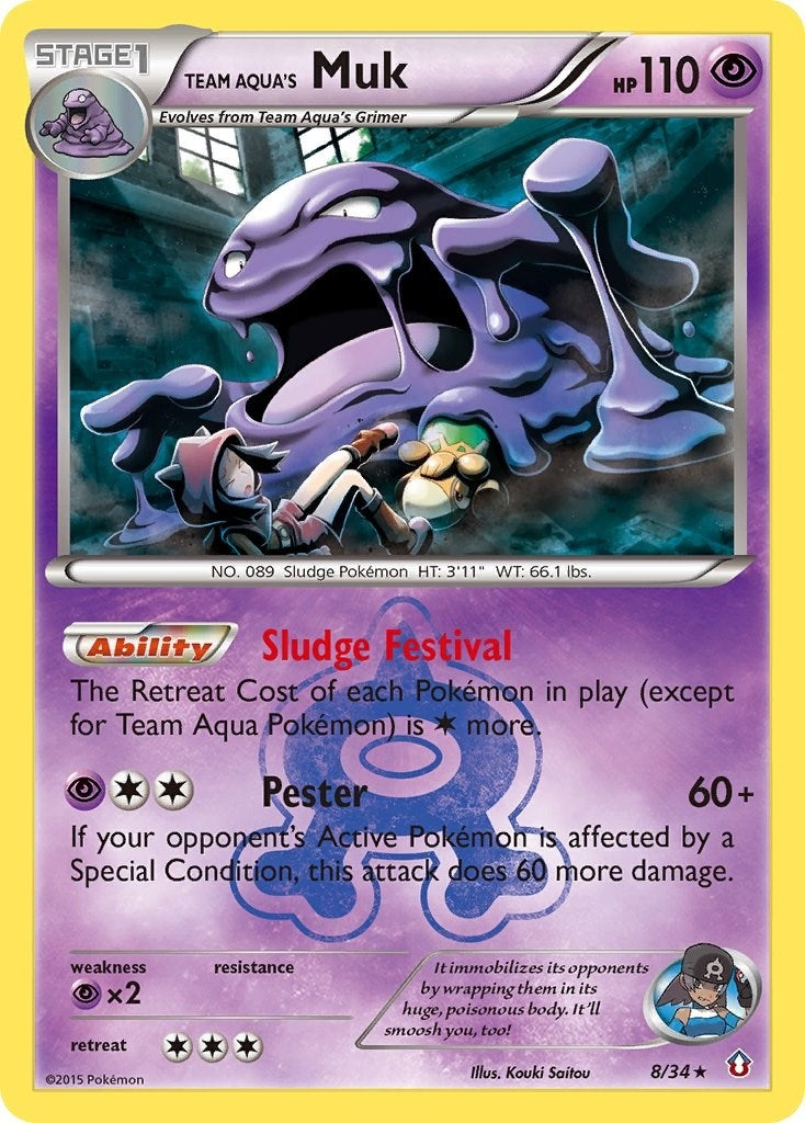 Image for Team Aqua's Muk (Double Crisis) (8/34) - Pokemon