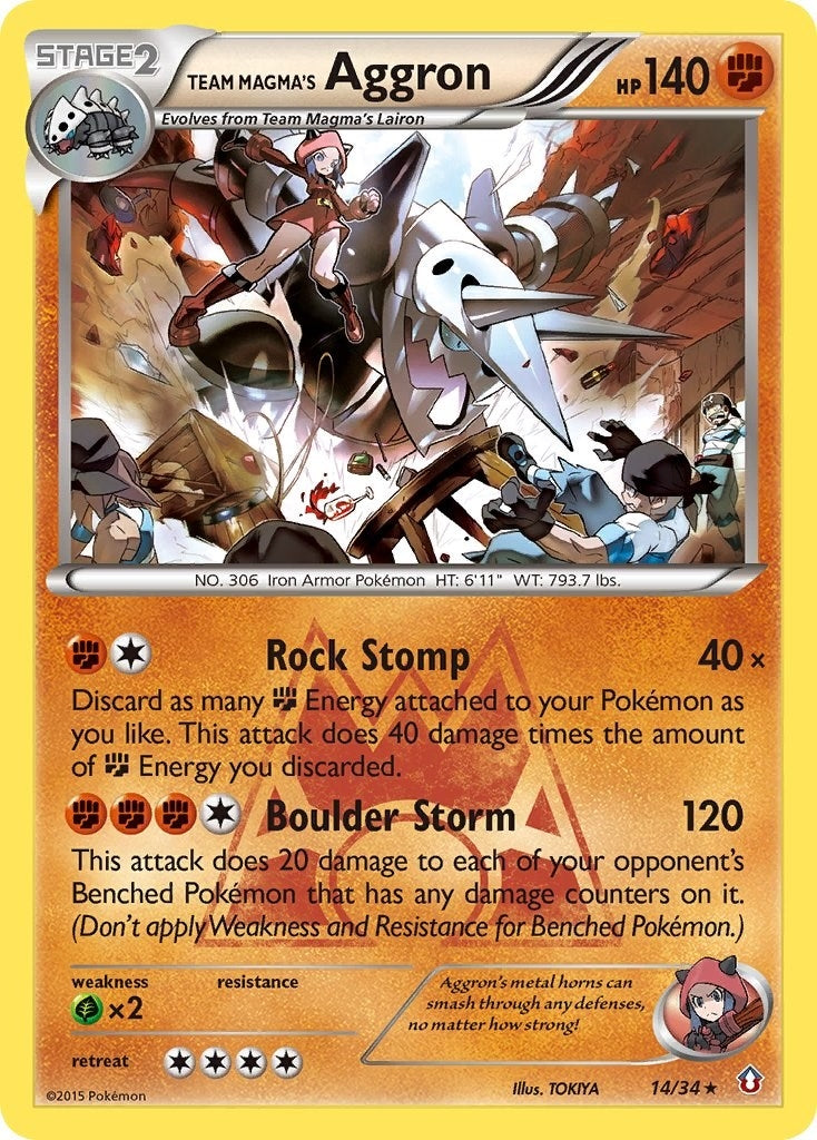 Image for Team Magma's Aggron (Double Crisis) (14/34) - Pokemon