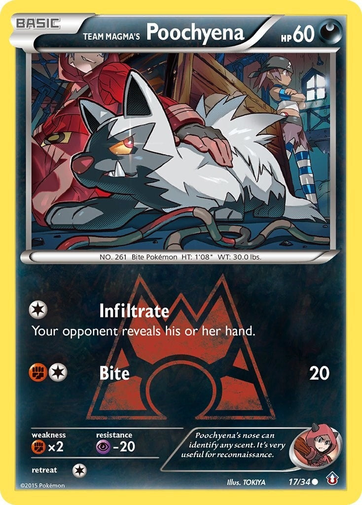 Image for Team Magma's Poochyena (Double Crisis) (17/34) - Pokemon