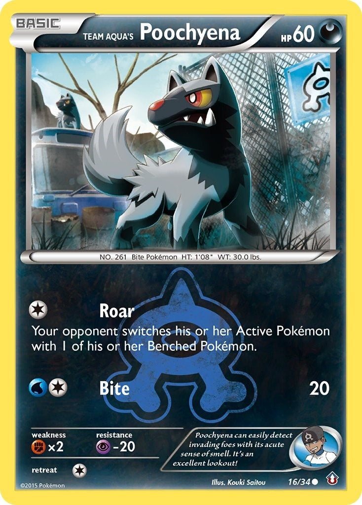 Image for Team Aqua's Poochyena (Double Crisis) (16/34) - Pokemon