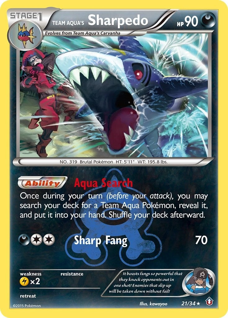 Image for Team Aqua's Sharpedo (Double Crisis) (21/34) - Pokemon