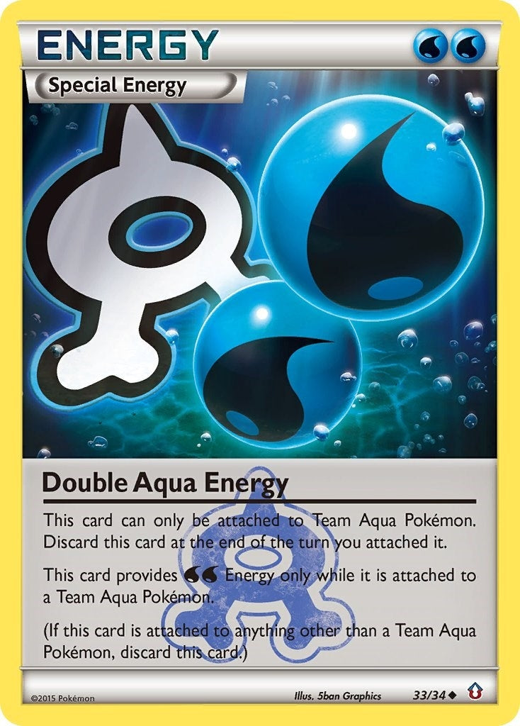 Image for Double Aqua Energy (Double Crisis) (33/34) - Pokemon