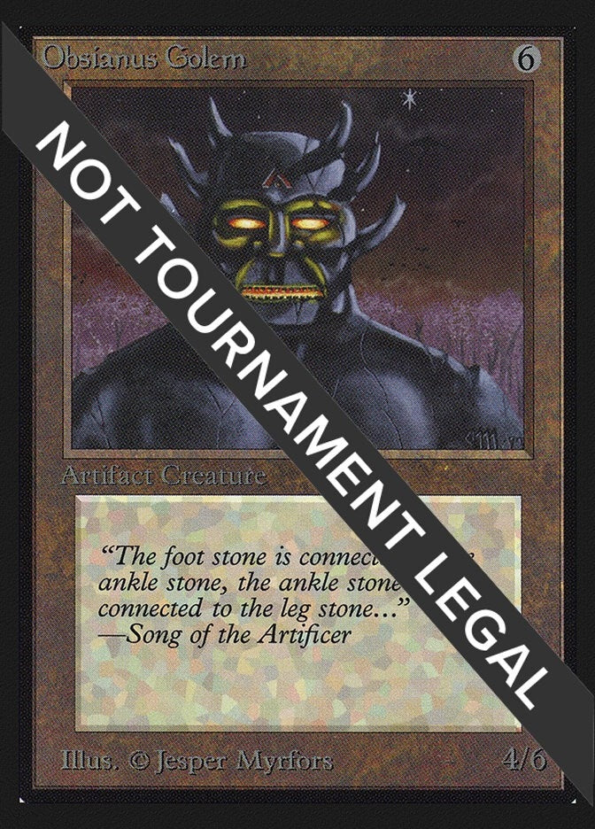 Image for Obsianus Golem (IE) (International Edition) - Magic: The Gathering