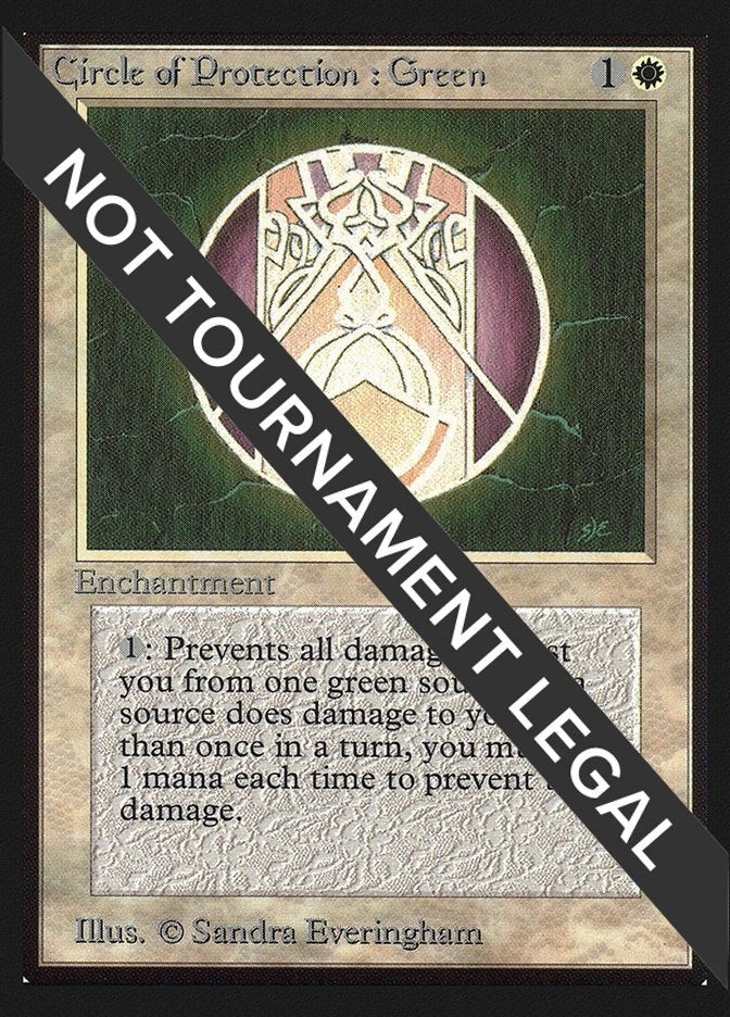 Image for Circle of Protection: Green (CE) (Collector's Edition) - Magic: The Gathering