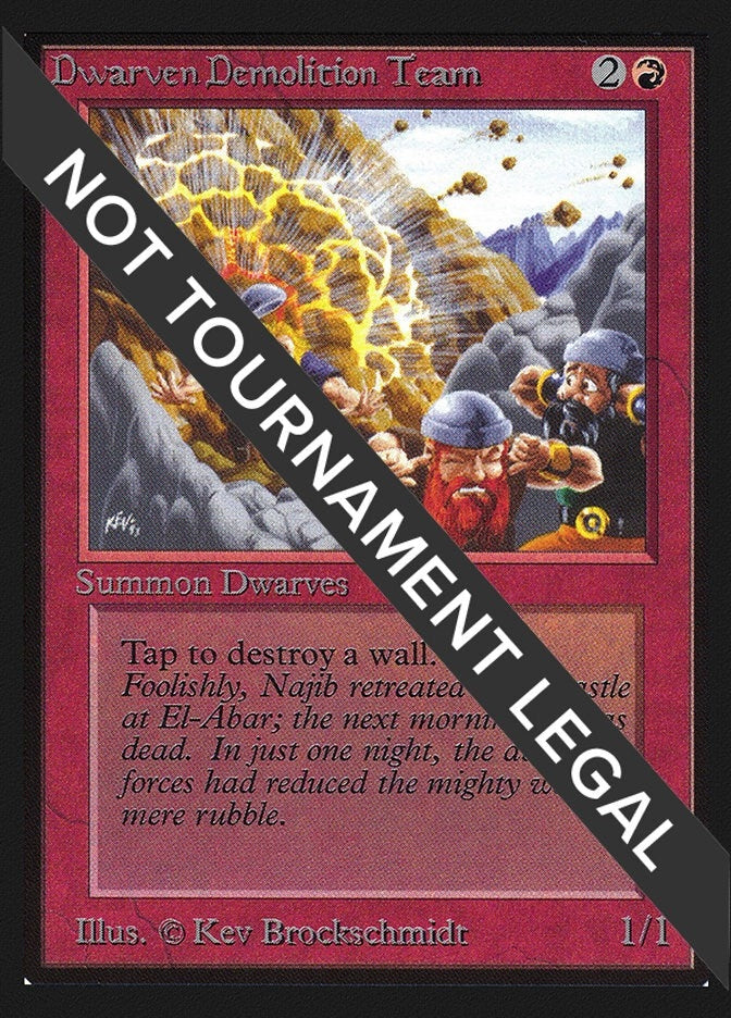 Image for Dwarven Demolition Team (CE) (Collector's Edition) - Magic: The Gathering
