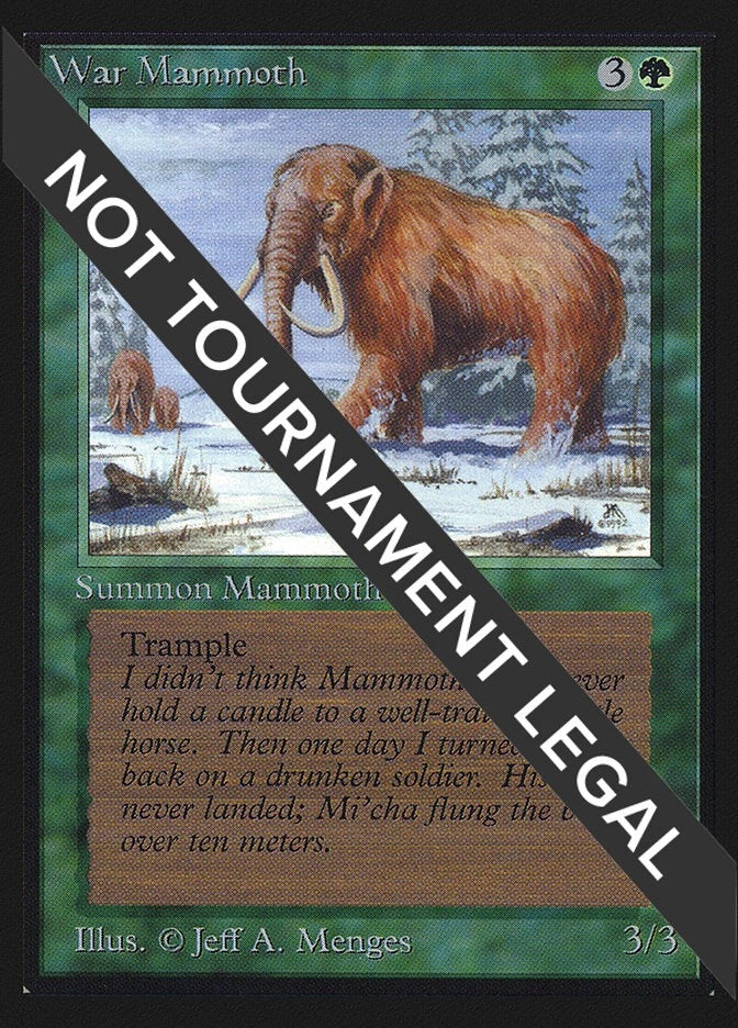 Image for War Mammoth (CE) (Collector's Edition) - Magic: The Gathering